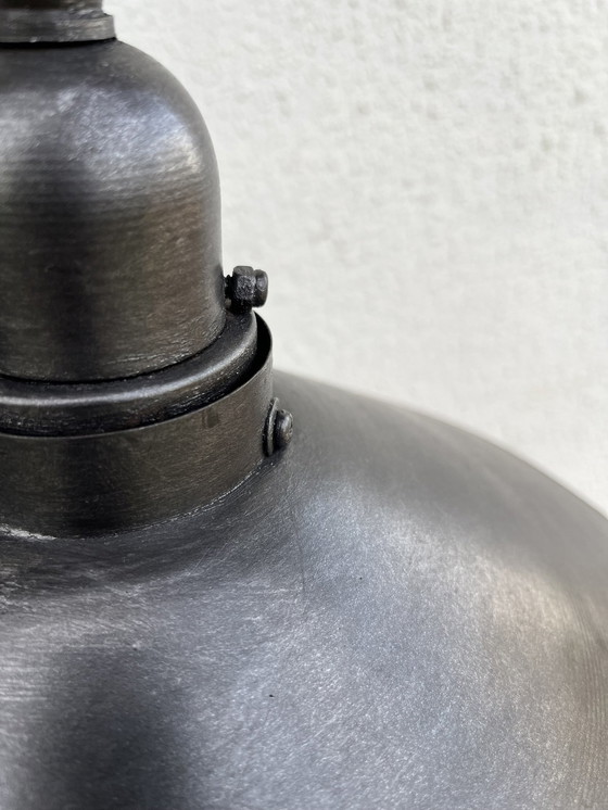 Image 1 of Lámpara colgante industrial de metal con espejo