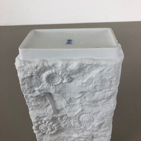 Image 1 of Vintage OP Art porcelain vase by AK Kaiser, Germany 1970