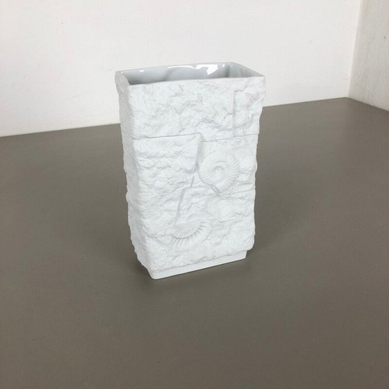 Image 1 of Vintage OP Art porcelain vase by AK Kaiser, Germany 1970