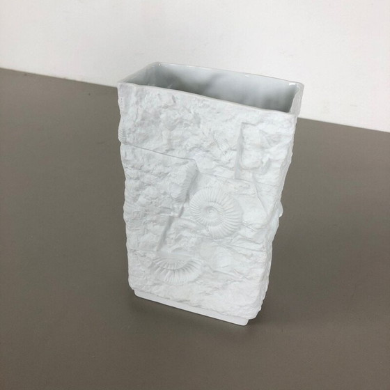 Image 1 of Vintage OP Art porcelain vase by AK Kaiser, Germany 1970