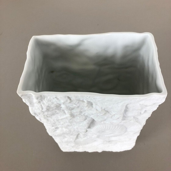 Image 1 of Vintage OP Art porcelain vase by AK Kaiser, Germany 1970