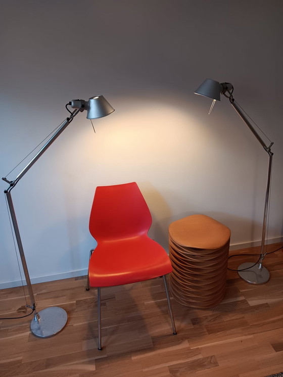 Image 1 of 2x Artemide Tolomeo Floor Lamp