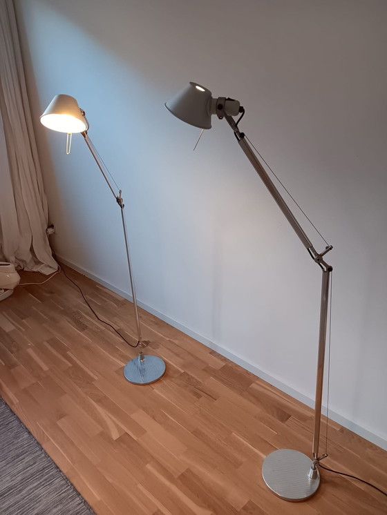 Image 1 of 2x Artemide Tolomeo Floor Lamp