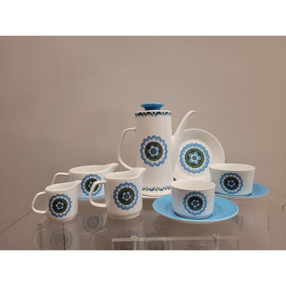 Image 1 of Vintage "Capri" porcelain coffee service for J and G Meakin, England 1970