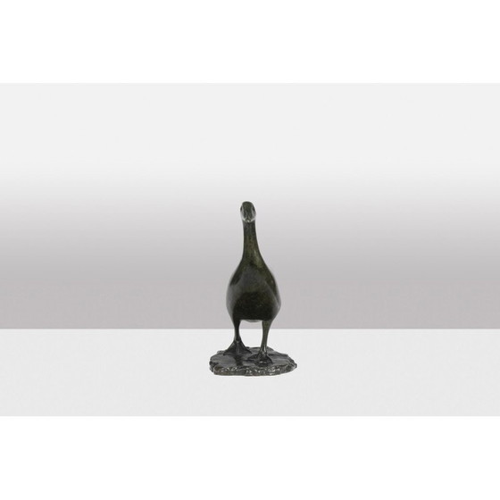 Image 1 of Vintage “Goose” bronze sculpture by François Pompon for Atelier Valsuani, 2006