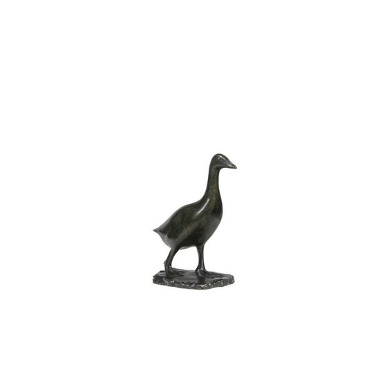 Image 1 of Vintage “Goose” bronze sculpture by François Pompon for Atelier Valsuani, 2006