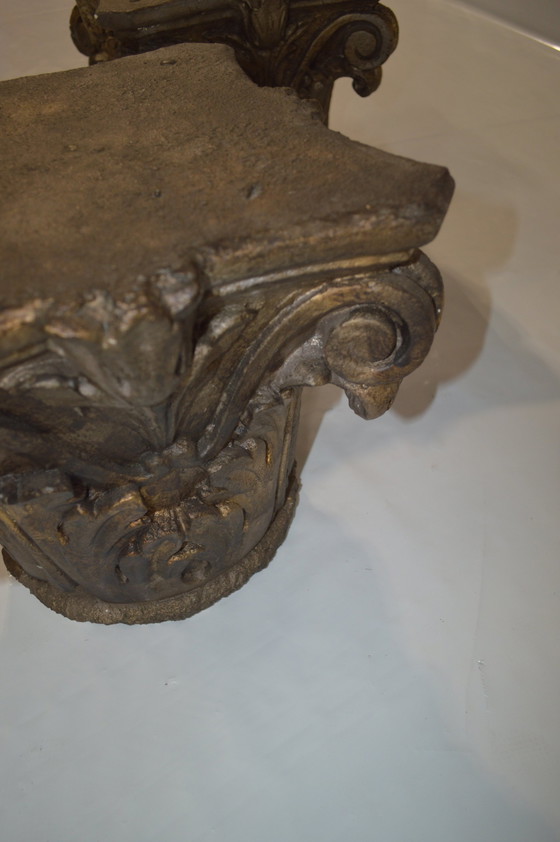 Image 1 of Side Table Column: Bronze Patina