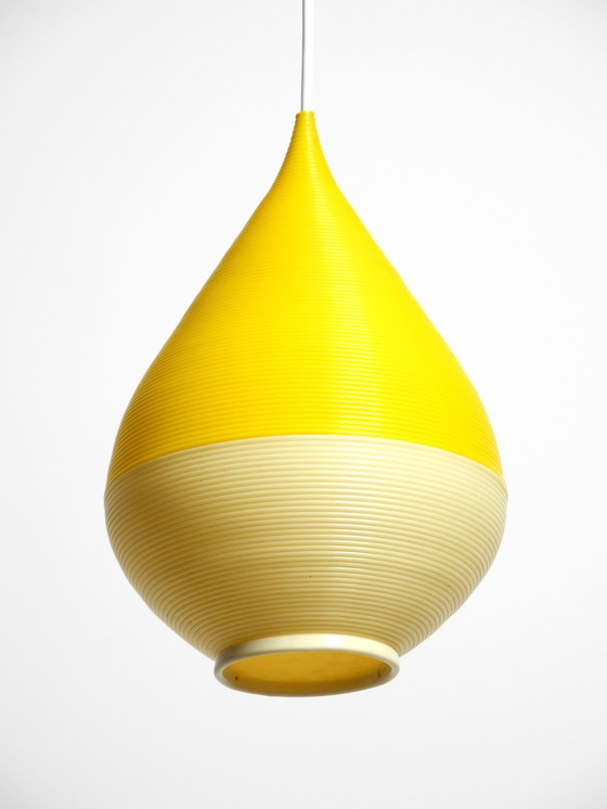 Image 1 of Beautiful Original Large 1960S Heifetz Rotaflex Pendant Lamp In Drop Shape