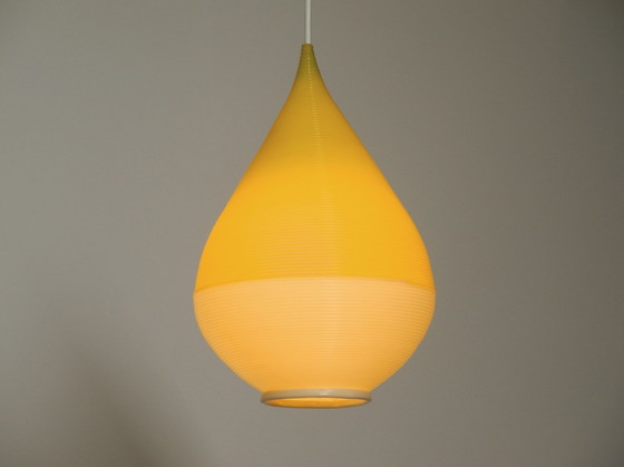 Image 1 of Beautiful Original Large 1960S Heifetz Rotaflex Pendant Lamp In Drop Shape