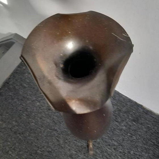 Image 1 of Grande vaso decorativo antico in rame in stile Art Nouveau