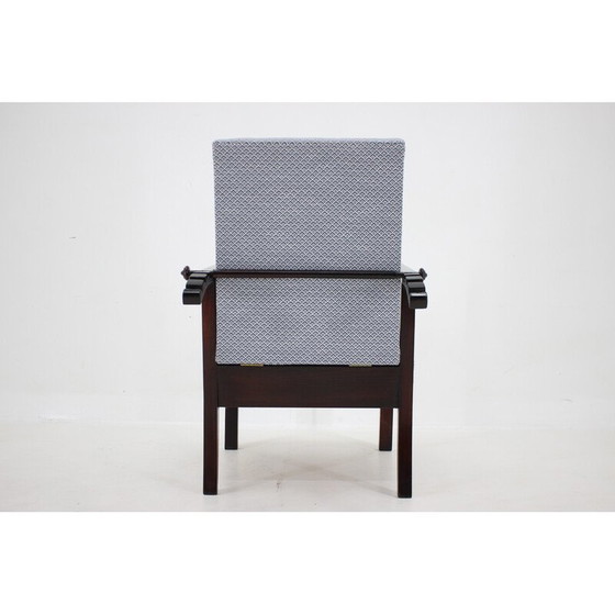 Image 1 of Vintage adjustable beech armchair, Czechoslovakia 1940