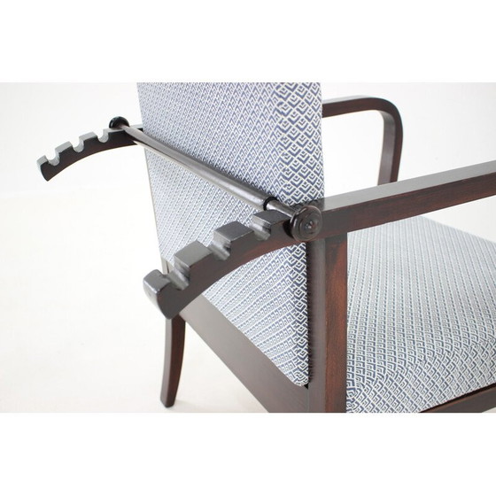 Image 1 of Vintage adjustable beech armchair, Czechoslovakia 1940