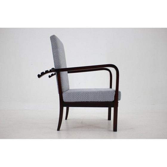 Image 1 of Vintage adjustable beech armchair, Czechoslovakia 1940