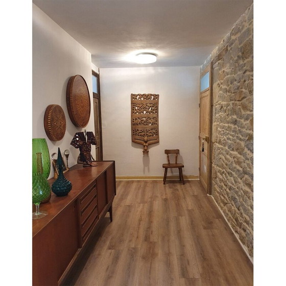 Image 1 of Brutalist vintage chair tree trunk in solid wood