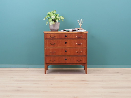 Teak Chest Of Drawers, Danish Design, 1970S, Production: Denmark