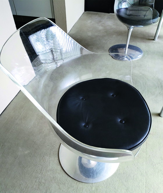 Image 1 of 5x Formes Nouvelles champagne chairs