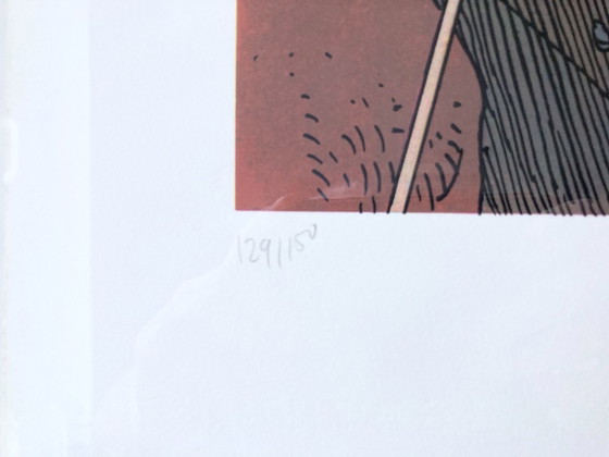 Image 1 of Moebius Jean Giraud, Pilot, années 1980, sérigraphie signée numérotée 129/150