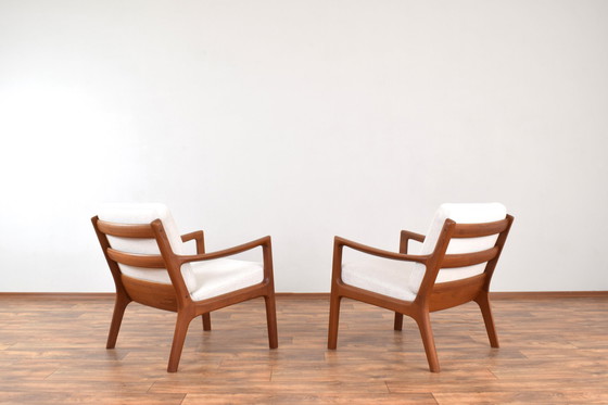 Image 1 of Mid-Century Danish Teak Lounge Chairs By Ole Wanscher For Cado, 1960S, Set Of 2