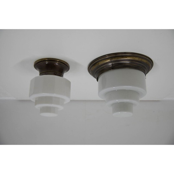 Image 1 of Pair of Art Deco hanging lamps, 1920