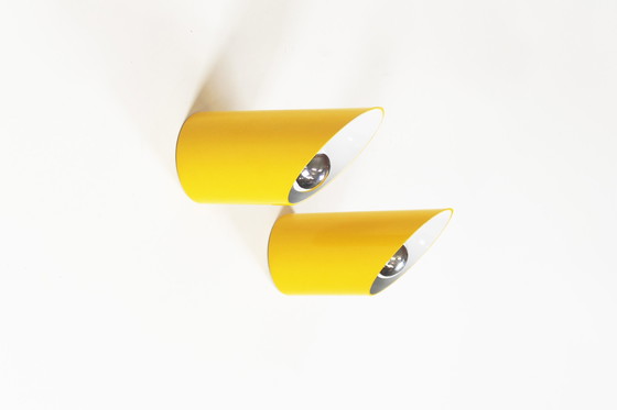 Image 1 of 2X ‘Obliqua’ Wall Lamps By Bieffeplast