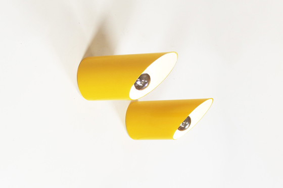 Image 1 of 2X ‘Obliqua’ Wall Lamps By Bieffeplast