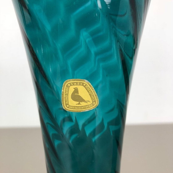 Image 1 of Set of 3 vintage hand blown crystal vases by Alfred Taube, Germany 1960