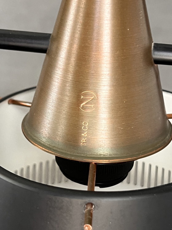 Image 1 of T. Røste &amp; Co, lampada da soffitto norvegese, vintage, anni '60.