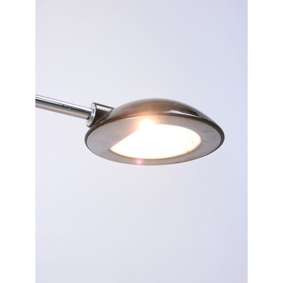 Image 1 of Vintage black and chrome Arc table lamp by Meblo, 1980s