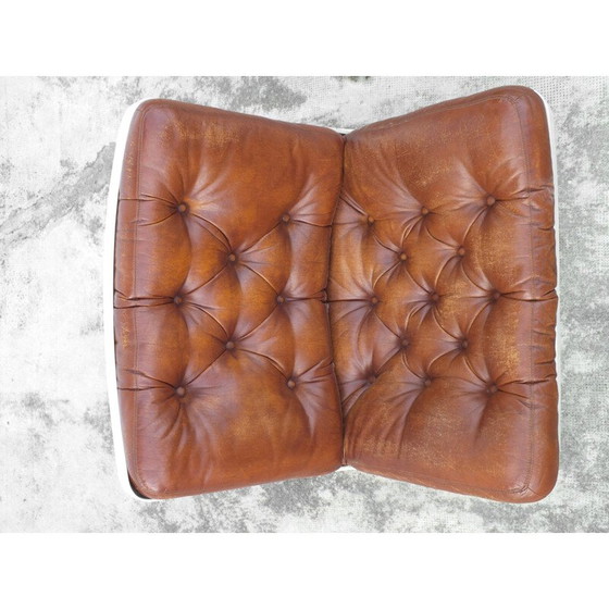 Image 1 of Vintage Space Age armchair in plastic and synthetic leather for Artifort, 1970