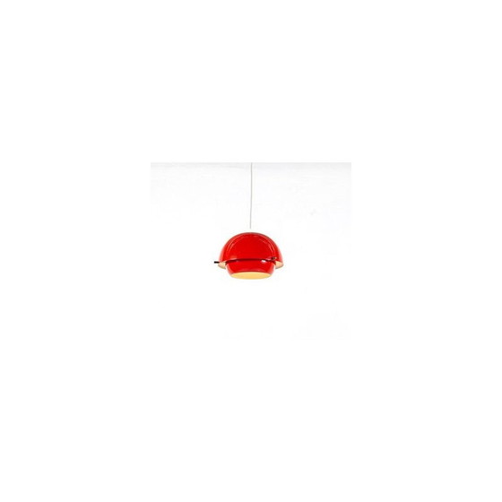 Image 1 of Vintage metal pendant lamp, Denmark 1960