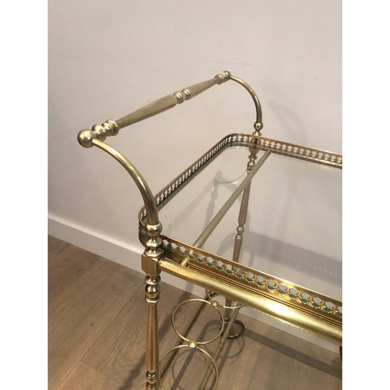 Image 1 of Vintage brass rolling table