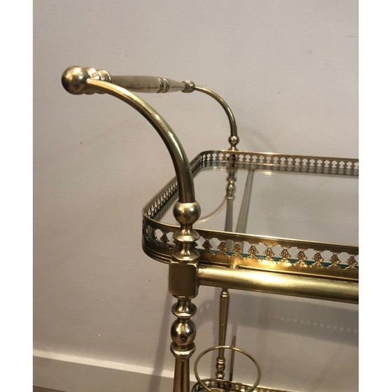 Image 1 of Vintage brass rolling table