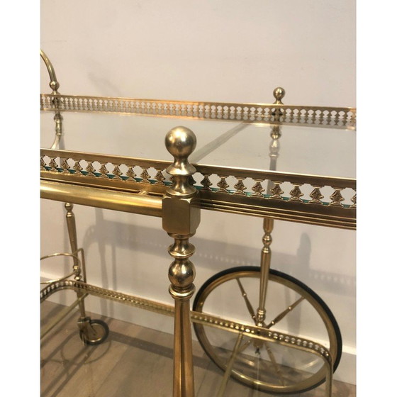 Image 1 of Vintage brass rolling table