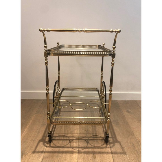 Image 1 of Vintage brass rolling table