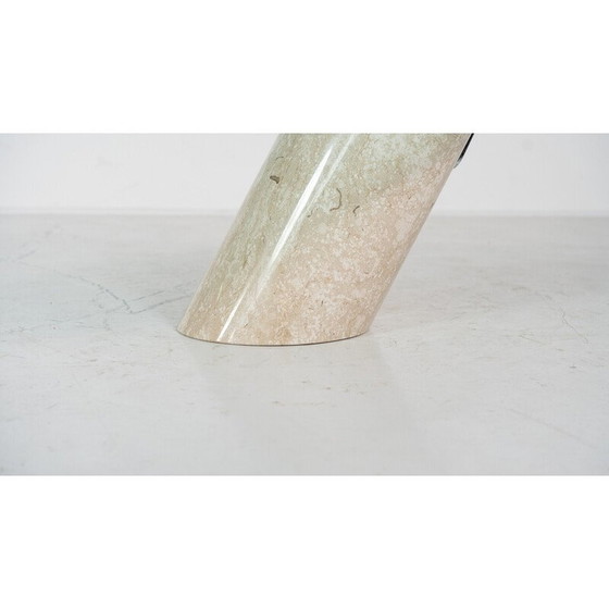 Image 1 of Vintage coffee table model K1000 in travertine and glass for Team Form