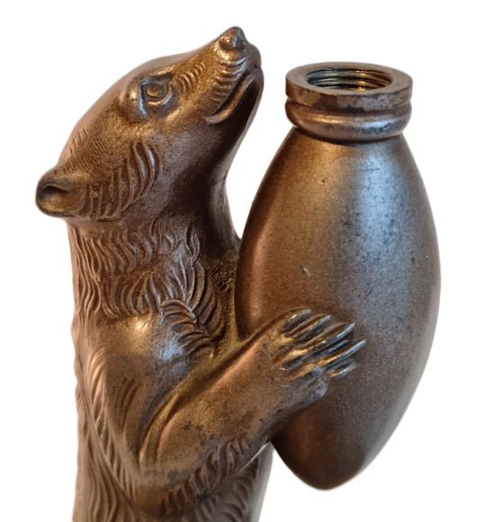 Image 1 of Art Deco Sculpture Bear with a Honey Pot