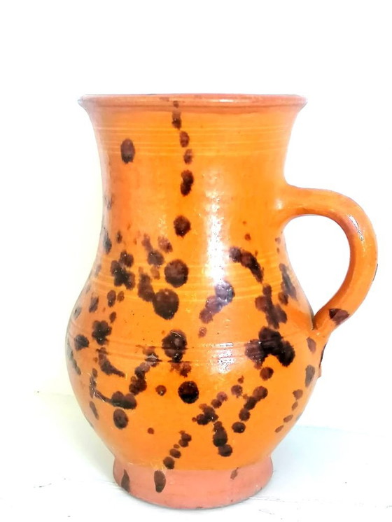 Image 1 of Jarra de terracota moteada, circa 1960