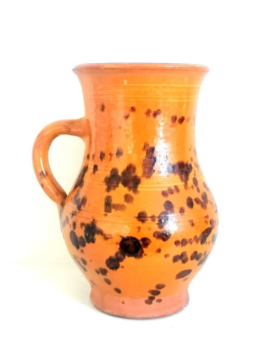 Spotted Terracotta Pitcher, About 1960