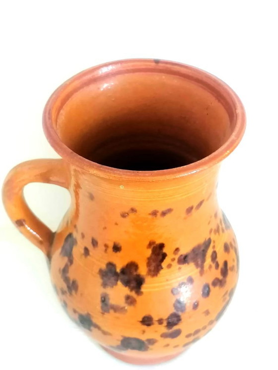 Image 1 of Jarra de terracota moteada, circa 1960