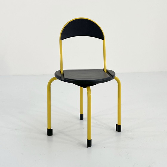 Image 1 of Yellow Clack Folding Chairs By Lucci & Orlandini For Lamm, 1980S