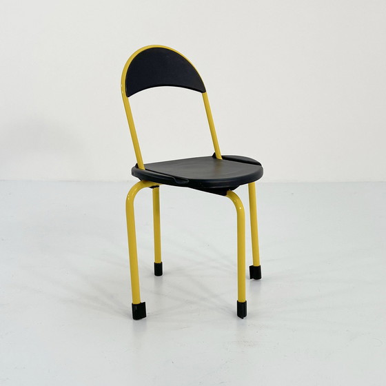 Image 1 of Yellow Clack Folding Chairs By Lucci & Orlandini For Lamm, 1980S