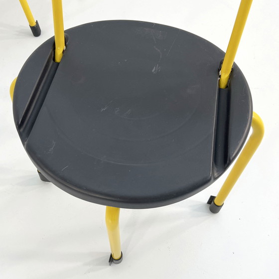 Image 1 of Yellow Clack Folding Chairs By Lucci & Orlandini For Lamm, 1980S