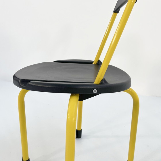 Image 1 of Yellow Clack Folding Chairs By Lucci & Orlandini For Lamm, 1980S