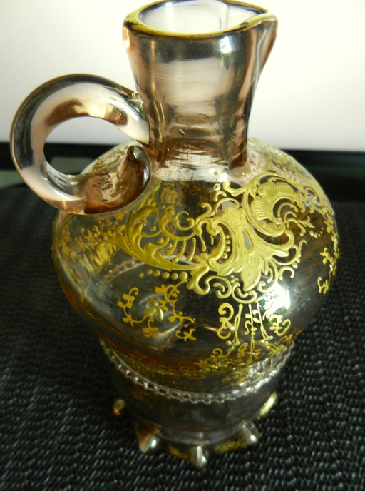 Antique liqueur decanter from Lorraine, Nancy Baccarat from St.Louis!