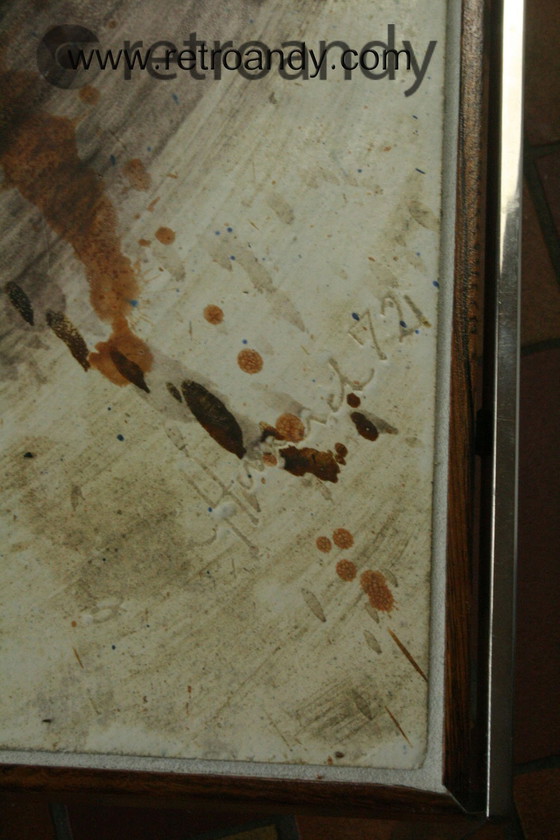 Image 1 of Tavolino da caffè vintage danese - Teak - Cromato