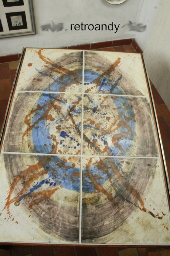 Image 1 of Tavolino da caffè vintage danese - Teak - Cromato