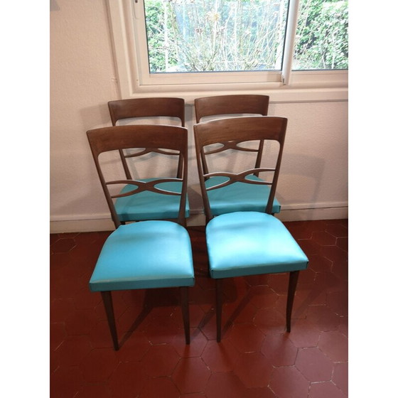 Image 1 of Set di 4 sedie vintage di Melchiorre Bega, Italia 1950-1960