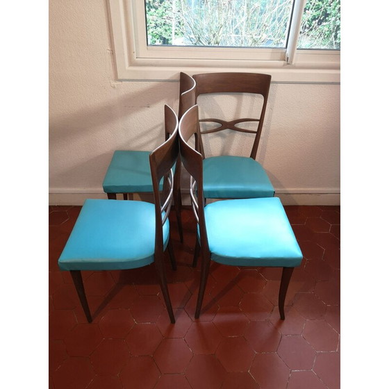 Image 1 of Set di 4 sedie vintage di Melchiorre Bega, Italia 1950-1960