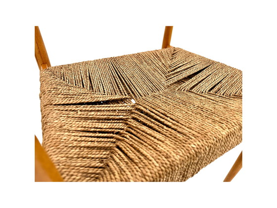 Image 1 of Chaise avec accoudoirs en cuir de Egon Eiermann pour Wilde + Spieth, Allemagne, années 1960