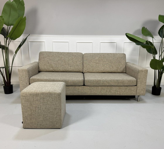 Image 1 of Bolia Scandinavia sofa fabric Fsc sleeping function bed + stool